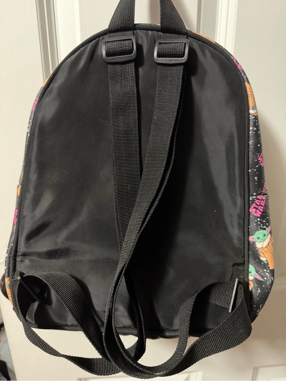 Star Wars Black Mini Backpack with Grogu Print Accents